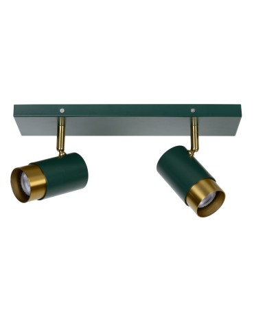 Lucide FLORIS Sufitowa Reflektorowa GU10 2x35W Zielony/Złoty Matowy/Mosiądz 35913/02/33 - produkt 2
