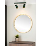 Lampy sufitowe reflektory - Lucide FLORIS Sufitowa Reflektorowa GU10 2x35W Zielony/Złoty Matowy/Mosiądz 35913/02/33 - produkt 3