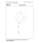 Kinkiety loftowe - industrialne - Lucide REFLEX Ścienna E27 1x25W Jasne Drewno 36213/31/72 - produkt 5