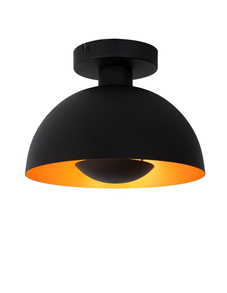 Lampy sufitowe loftowe - industrialne - Lucide SIEMON Sufitowa E27 1x40W Czarny 45196/01/30 - produkt kolory-swiatla.pl 1