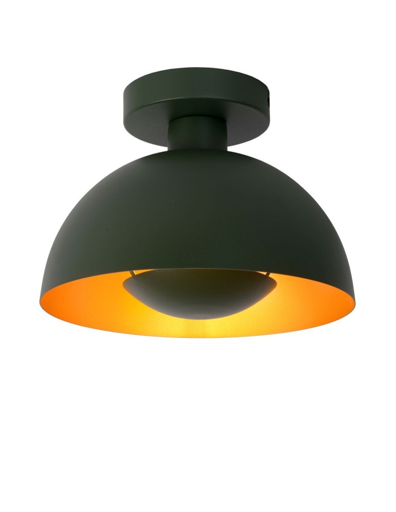 Lampy sufitowe loftowe - industrialne - Lucide SIEMON Sufitowa E27 1x40W Zielony 45196/01/33 - produkt kolory-swiatla.pl 1