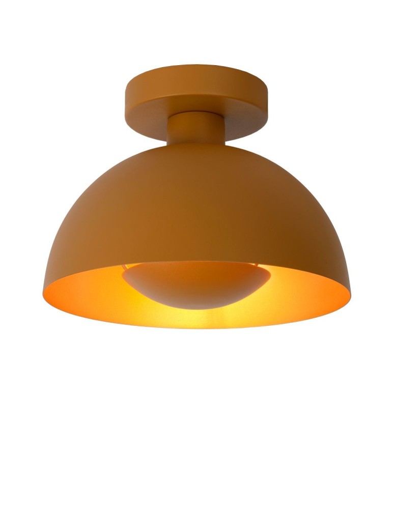 Lampy sufitowe loftowe - industrialne - Lucide SIEMON Sufitowa E27 1x40W Żółty 45196/01/44 - produkt kolory-swiatla.pl 1