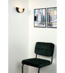 Kinkiety w stylu skandynawskim - Lucide BENNI Ścienna G9 1x28W Czarny/Opal 45201/01/30 - produkt 3