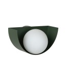 Kinkiety w stylu skandynawskim - Lucide BENNI Ścienna G9 1x28W Zielony/Opal 45201/01/33 - produkt 2
