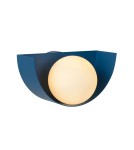 Kinkiety w stylu skandynawskim - Lucide BENNI Ścienna G9 1x28W Niebieski/Opal 45201/01/35 - produkt 1