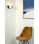 Kinkiety w stylu skandynawskim - Lucide BENNI Ścienna G9 1x28W Niebieski/Opal 45201/01/35 - produkt 3