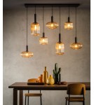 Lampy wiszące - Lucide MALOTO Wisząca E27 7x40W Bursztynowy/Złoty Matowy/Mosiądz 45386/07/62 - produkt 3