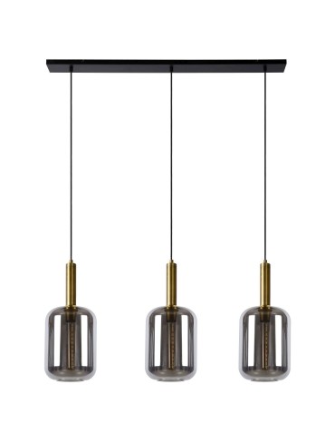 Lucide JOANET Wisząca E27 3x40W Szary/Złoty Matowy/Mosiądz 45494/03/65 - produkt 2