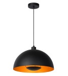 Lampy wiszące - Lucide SIEMON Wisząca E27 1x40W Czarny/Złoty Matowy/Mosiądz 45496/01/30 - produkt 1
