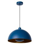 Lampy wiszące niebieskie - Lucide SIEMON Wisząca E27 1x40W Niebieski/Złoty Matowy/Mosiądz 45496/01/35 - produkt 2