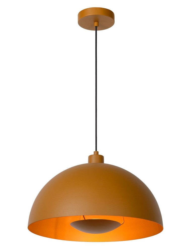 Lucide SIEMON Wisząca E27 1x40W Żółty/Złoty Matowy/Mosiądz 45496/01/44
