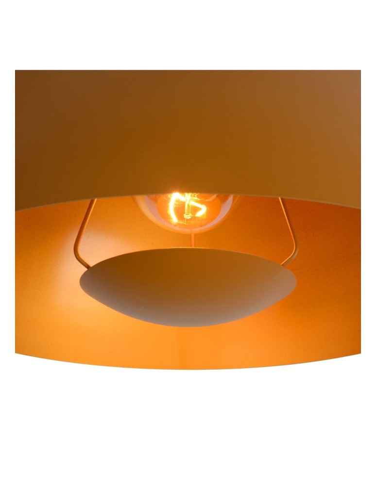 Lucide SIEMON Wisząca E27 1x40W Żółty/Złoty Matowy/Mosiądz 45496/01/44