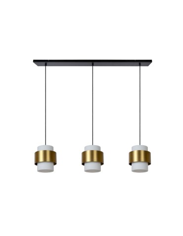 Lucide FIRMIN Wisząca E27 3x40W Złoty Matowy/Mosiądz/Opal 45497/03/02 - produkt 2