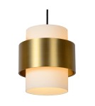 Lampy wiszące potrójne - Lucide FIRMIN Wisząca E27 3x40W Złoty Matowy/Mosiądz/Opal 45497/03/02 - product 4