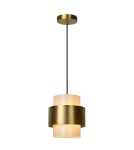 Lampy wiszące - Lucide FIRMIN Wisząca E27 1x40W Złoty Matowy/Mosiądz/Opal 45497/20/02 - product 1