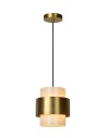 Lucide FIRMIN Wisząca E27 1x40W Złoty Matowy/Mosiądz/Opal 45497/20/02