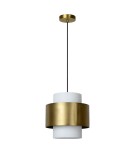Lampy wiszące - Lucide FIRMIN Wisząca E27 1x40W Złoty Matowy/Mosiądz/Opal 45497/30/02 - product 2
