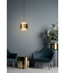 Lampy wiszące - Lucide FIRMIN Wisząca E27 1x40W Złoty Matowy/Mosiądz/Opal 45497/30/02 - product 3