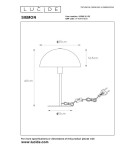 Lampki nocne - Lucide SIEMON Biurkowa E14 1x25W Zielony 45596/01/33 - produkt 5