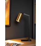 Lampy stołowe do czytania - Lucide SYBIL Biurkowa GU10 1x35W Czarny/Złoty Matowy/Mosiądz 45599/01/30 - product 4