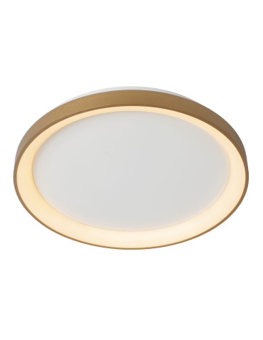 Lucide VIDAL Sufitowa LED 1x38W 2700K Złoty Matowy/Mosiądz/Opal 46103/38/02