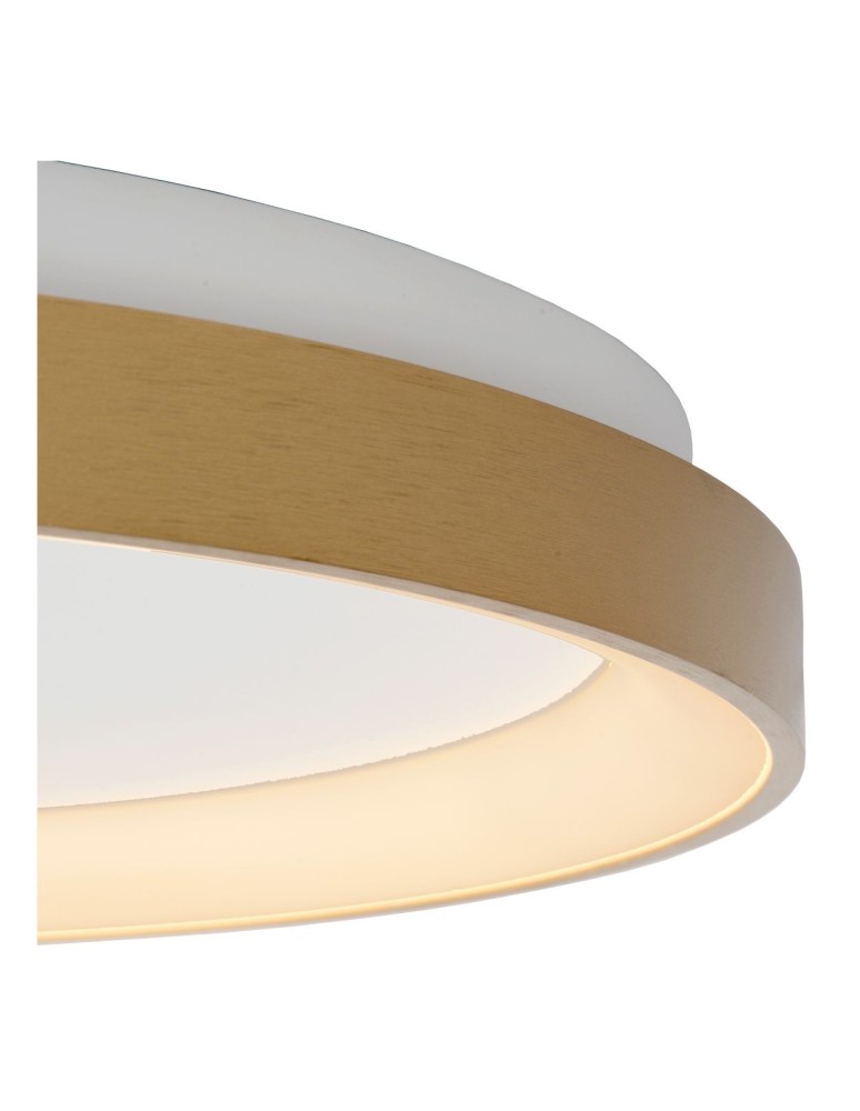 Lucide VIDAL Sufitowa LED 1x38W 2700K Złoty Matowy/Mosiądz/Opal 46103/38/02