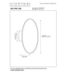 Kinkiety - Lucide EKLYPS LED Ścienna LED 1x7W 3000K Złoty Matowy/Mosiądz 46201/06/02 - produkt 5