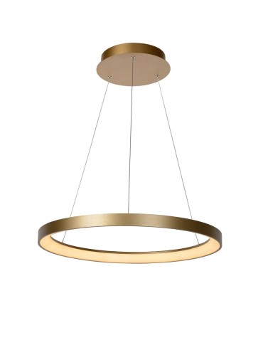 Lucide VIDAL Wisząca LED 1x50W 2700K Złoty Matowy/Mosiądz/Opal 46403/48/02