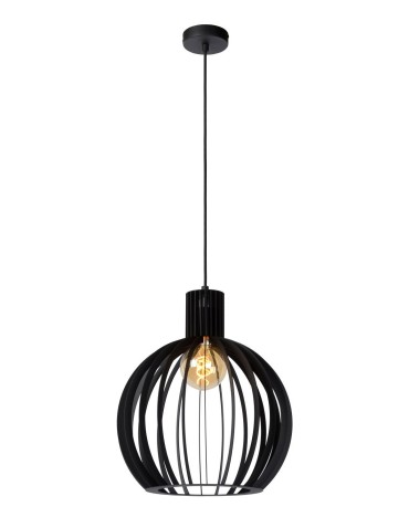 Lucide MIKAELA Wisząca E27 1x60W Czarny 73400/32/30