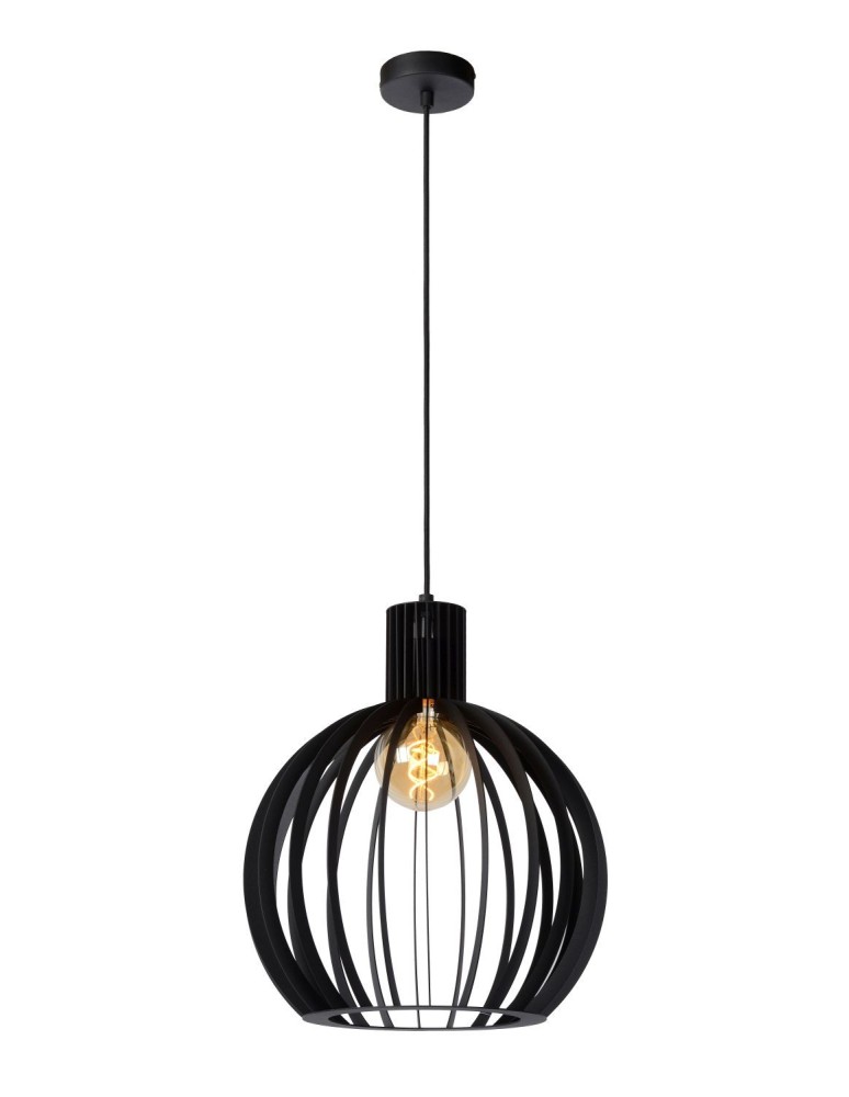 Lucide MIKAELA Wisząca E27 1x60W Czarny 73400/32/30