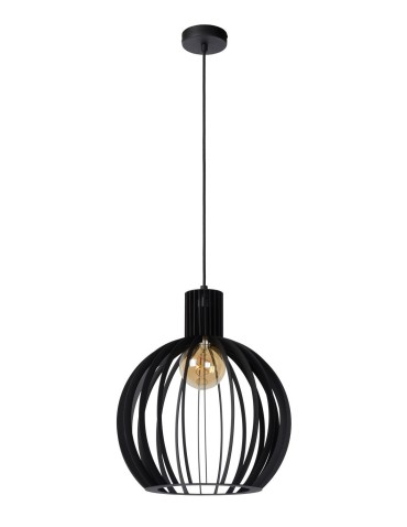 Lucide MIKAELA Wisząca E27 1x60W Czarny 73400/32/30 - produkt 2