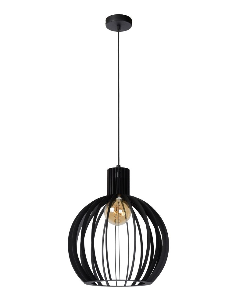 Lucide MIKAELA Wisząca E27 1x60W Czarny 73400/32/30