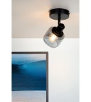 Kinkiety regulowane - Lucide BJORN Ścienna Reflektorowa E14 1x40W Czarny/Szary 77979/01/30 - product 4