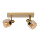 Lampy sufitowe regulowane - spoty - Lucide BJORN Sufitowa Reflektorowa E14 2x40W Złoty Matowy/Mosiądz 77979/02/02 - product 2
