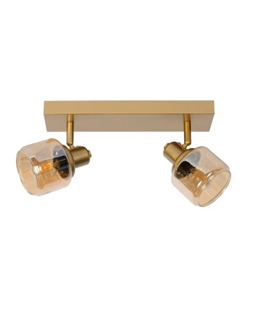Lucide BJORN Sufitowa Reflektorowa E14 2x40W Złoty Matowy/Mosiądz 77979/02/02 - produkt 2