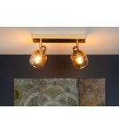 Lampy sufitowe regulowane - spoty - Lucide BJORN Sufitowa Reflektorowa E14 2x40W Złoty Matowy/Mosiądz 77979/02/02 - product 3