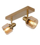 Lampy sufitowe regulowane - spoty - Lucide BJORN Sufitowa Reflektorowa E14 2x40W Złoty Matowy/Mosiądz 77979/02/02 - product 7