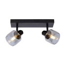 Lampy sufitowe regulowane - spoty - Lucide BJORN Sufitowa Reflektorowa E14 2x40W Czarny/Szary 77979/02/30 - product 1