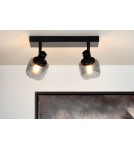 Lampy sufitowe regulowane - spoty - Lucide BJORN Sufitowa Reflektorowa E14 2x40W Czarny/Szary 77979/02/30 - product 3