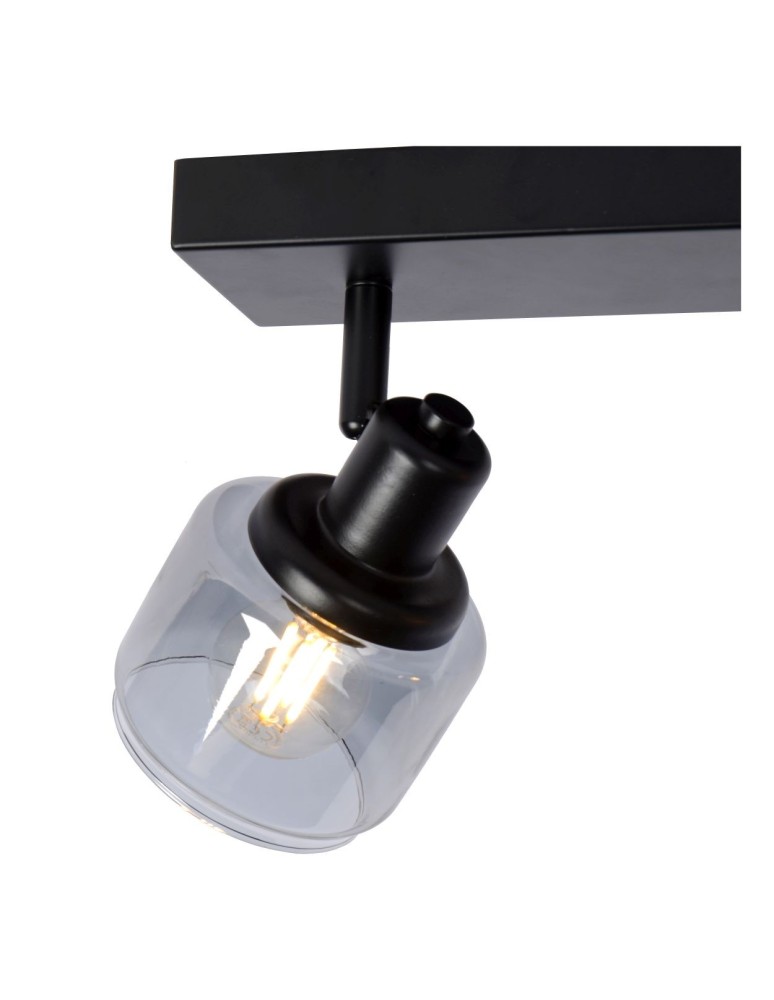 Lucide BJORN Sufitowa Reflektorowa E14 2x40W Czarny/Szary 77979/02/30