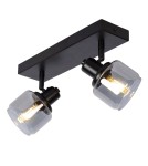 Lampy sufitowe regulowane - spoty - Lucide BJORN Sufitowa Reflektorowa E14 2x40W Czarny/Szary 77979/02/30 - product 7