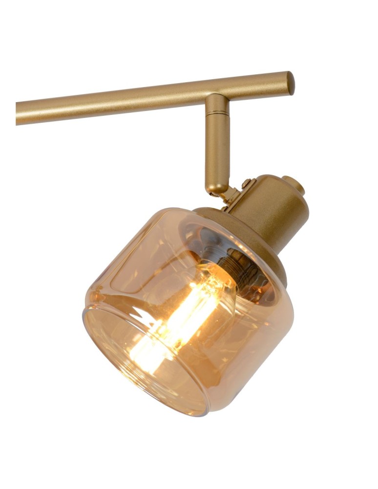 Lucide BJORN Sufitowa Reflektorowa E14 4x40W Złoty Matowy/Mosiądz 77979/04/02
