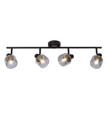 Lucide BJORN Sufitowa Reflektorowa E14 4x40W Czarny/Szary 77979/04/30