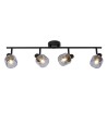 Lucide BJORN Sufitowa Reflektorowa E14 4x40W Czarny/Szary 77979/04/30