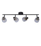 Lampy sufitowe regulowane - spoty - Lucide BJORN Sufitowa Reflektorowa E14 4x40W Czarny/Szary 77979/04/30 - product 2