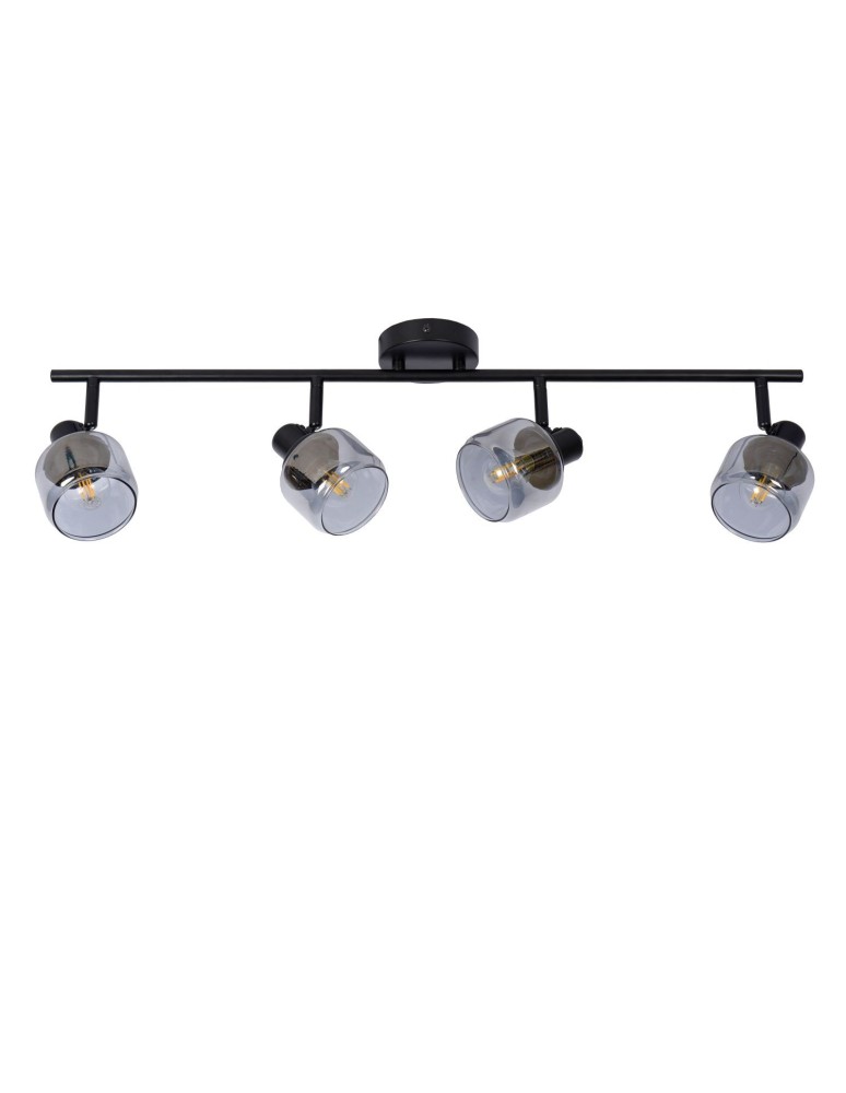 Lucide BJORN Sufitowa Reflektorowa E14 4x40W Czarny/Szary 77979/04/30