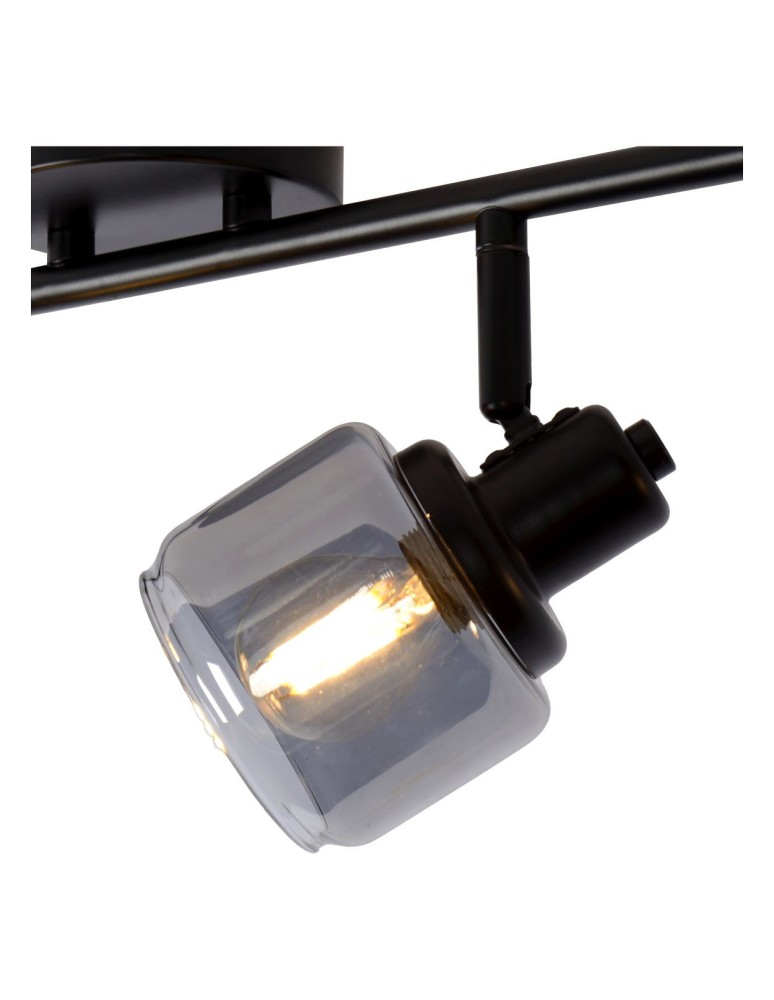 Lucide BJORN Sufitowa Reflektorowa E14 4x40W Czarny/Szary 77979/04/30