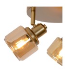 Lampy sufitowe regulowane - spoty - Lucide BJORN Sufitowa Reflektorowa E14 3x40W Złoty Matowy/Mosiądz 77979/13/02 - produkt 5