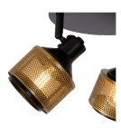 Lampy sufitowe regulowane - spoty - Lucide RAFA Sufitowa Reflektorowa E14 3x40W Czarny/Złoty Matowy/Mosiądz 77980/13/30 - product 5