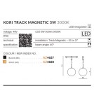 Lampy do szyn magnetycznych - Azzardo KORI TRACK MAGNETIC LED 5W 500lm 3000K Złoty AZ4628 - produkt 6